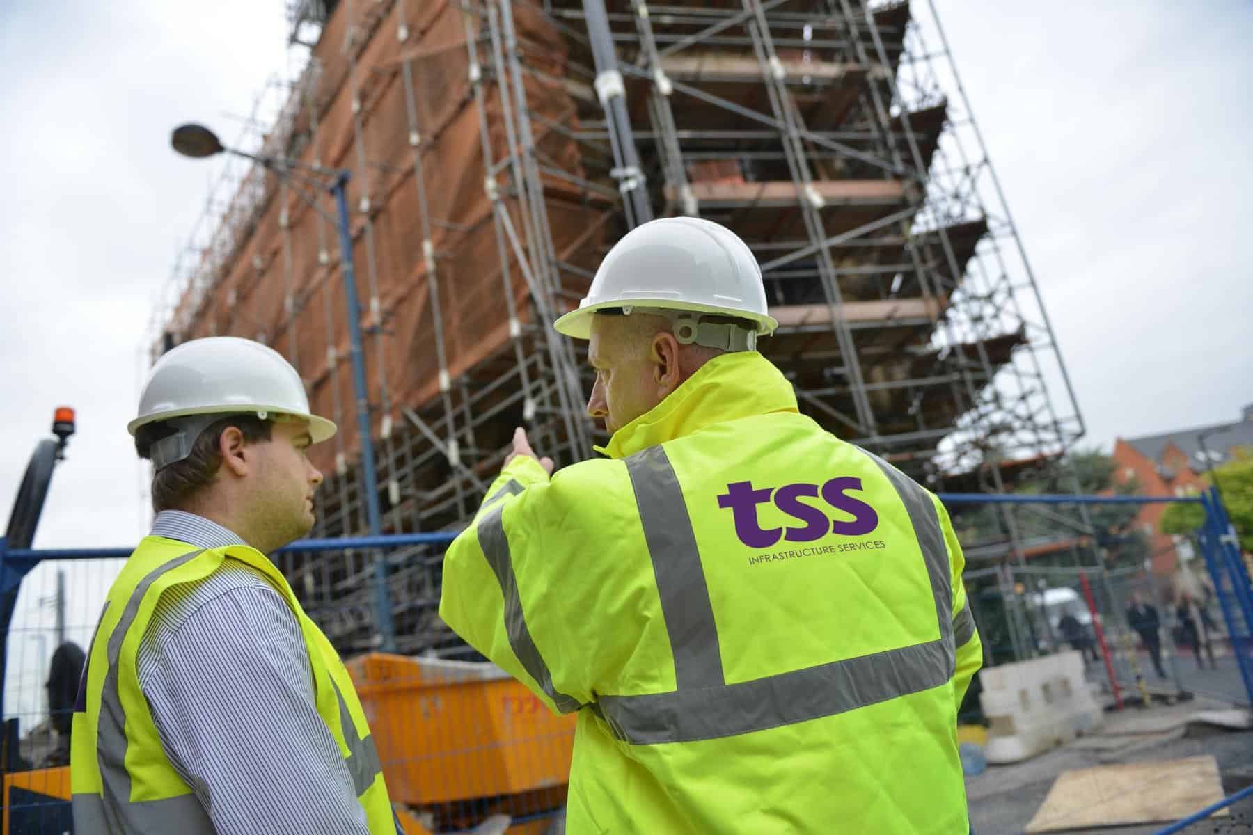 TSS staff on-site at a construction job