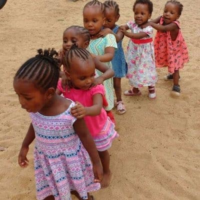 Children playing at The Good Life Orphanage in Africa